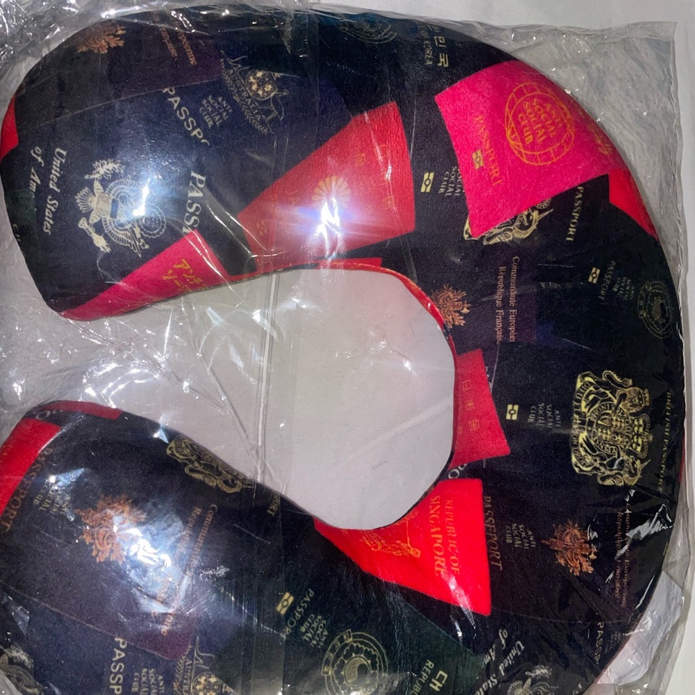 Anti Social Social Club Red and Black Neck Pillow
